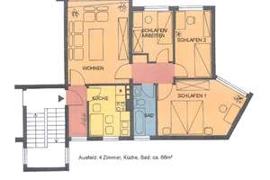 Gemütliche 4-Zimmer-Wohnung im Auefeld für Paare oder die kleine Familie – Ludwig-Mond-Straße 64, 34121 Süd, Kassel – Vorschaubild 2