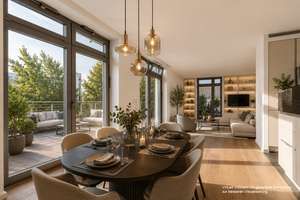 Urban leben, entspannt wohnen – stilvolles City-Penthouse mit Sonnenterrasse in Oldenburg – Die vollständige Adresse der Immobilie erhältst du vom Anbieter., 26121 Innenstadt, Oldenburg (Oldenburg) – Vorschaubild 4