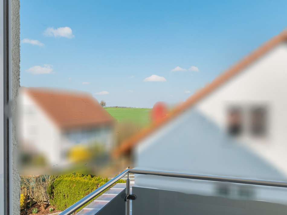 Aussicht vom Balkon