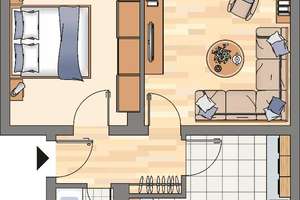 Demnächst frei! 2-Zimmer-Wohnung in Dortmund Brackel – Am Westheck 106, 44309 Brackel (Ortsteil), Dortmund – Vorschaubild 2