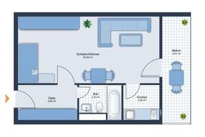 Kapitalanlage mit Seltenheitswert: Appartement mit Balkon, Indoor-Pool und Garten in Wi-Sonnenberg – Die vollständige Adresse der Immobilie erhältst du vom Anbieter., 65191 Sonnenberg, Wiesbaden – Vorschaubild 2