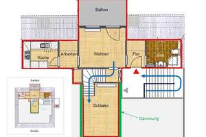 2-Zimmer-Single-Wohnung mit Balkon/EBK in Schildesche – Die vollständige Adresse der Immobilie erhältst du vom Anbieter., 33611 Schildesche, Bielefeld – Vorschaubild 4