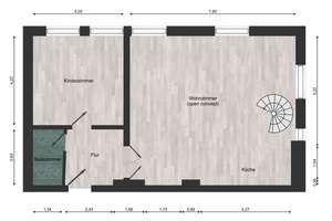 Charmante 3,5-Zimmer-Maisonette im Loftstil am Wasser – Die vollständige Adresse der Immobilie erhältst du vom Anbieter., 4229 Plagwitz, Leipzig – Vorschaubild 16