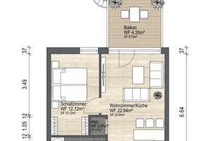 +++ An der Weißen Elster! Modernisierte 2-Zimmer-Wohung mit TG-Stellplatz und großem Balkon! +++ – Die vollständige Adresse der Immobilie erhältst du vom Anbieter., 4229 Schleußig, Leipzig – Vorschaubild 19