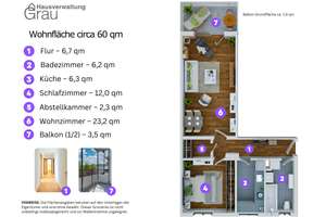 Neuwertig renovierte, schön geschnittene 2-Zimmer-Wohnung (2.OG) mit Blick ins Grüne direkt am Park – Elisabeth-Dane-Straße 4, 81829 Messestadt Riem, München – Vorschaubild 42