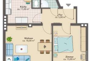 Renovierte 2-Zimmer-Wohnung im 1. OG mit Dusche in Bremerhaven-Lehe! – Bütteler Straße 23, 27568 Lehe, Bremerhaven – Vorschaubild 9