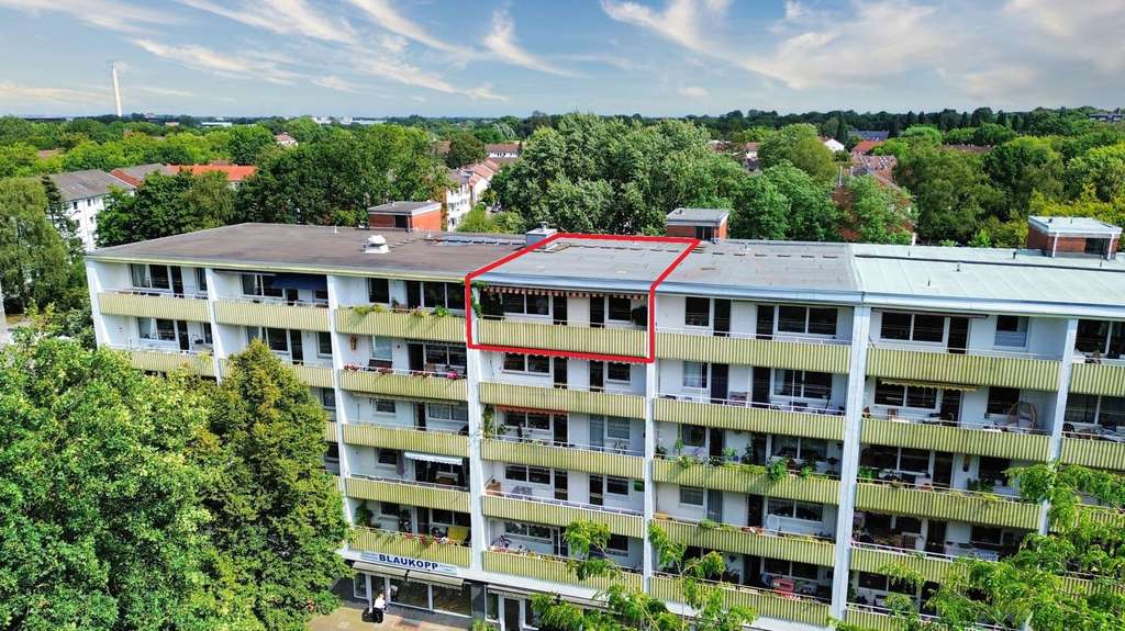 Helle 3-Zimmerwohnung mit Fahrstuhl - Süd-Loggia mit Domblick - in Schwachhausen!