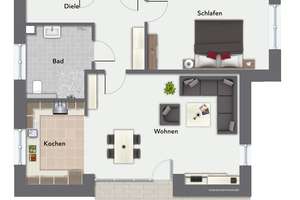 Exklusive Neubauwohnung mit Terrasse - Wohlfühlen inklusive – Die vollständige Adresse der Immobilie erhältst du vom Anbieter., 48149 Sentrup, Münster – Vorschaubild 11