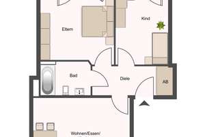 Besondere Wohnung im Zentrum Krefelds – Die vollständige Adresse der Immobilie erhältst du vom Anbieter., 47798 Stadtmitte, Krefeld – Vorschaubild 9