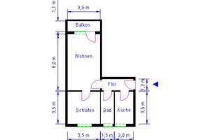 2-Zimmerwohnung Magdeburg