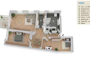Willkommen daheim - Charmante 3‑Zimmer‑Wohnung mit Balkon! – Die vollständige Adresse der Immobilie erhältst du vom Anbieter., 30459 Oberricklingen, Hannover – Vorschaubild 21