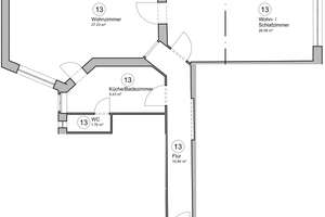 Investment mit Stil: Großzügige 2-Zimmer-Altbauwohnung in der City West / Ku’damm! – vermietet – Leibnizstr.  58, 10629 Charlottenburg, Berlin – Vorschaubild 2