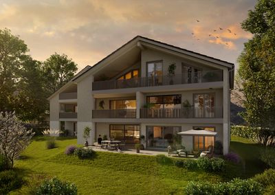Neubau-Rarität im Fünfseenland: Exklusive 4-Zimmer-Wohnung in Tutzing mit 930 m² Privatgarten