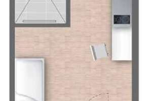 Neubau 2019: Schöne 1-Zimmer-Süd-Terrassenwohnung mit Küche und Balkon für Studenten mit Nachweis – Landsberger Straße 441, 81241 Am Westbad, München – Vorschaubild 7