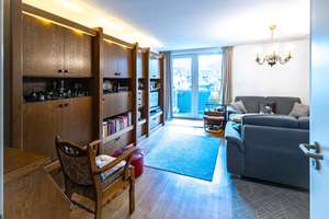 Schöne Aussicht vom Süd-West-Balkon in seniorengerechter 2-Zimmer-Wohnung