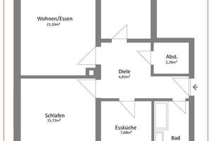 Attraktive 3 Zimmer-Wohnung mit Loggia, Aufzug & Stellplatz im Münchner Norden – Die vollständige Adresse der Immobilie erhältst du vom Anbieter., 80935 Lerchenau-Ost, München – Vorschaubild 9