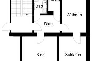 Kleine 3-Zimmerwohnung in Unterbarmen – Am Unterbarmer Friedhof 48, 42285 Wuppertal – Vorschaubild 2
