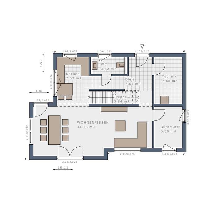 Grundriss Erdgeschoss