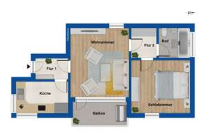 2-Zimmer-Wohnung mit Balkon, Aufzug und Stellplatz in Berlin-Lankwitz, sofort bezugsfrei – Die vollständige Adresse der Immobilie erhältst du vom Anbieter., 12247 Lankwitz, Berlin – Vorschaubild 13