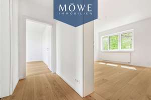 Moderne 3-Raum Wohnung mit Balkon und Blick ins Grüne