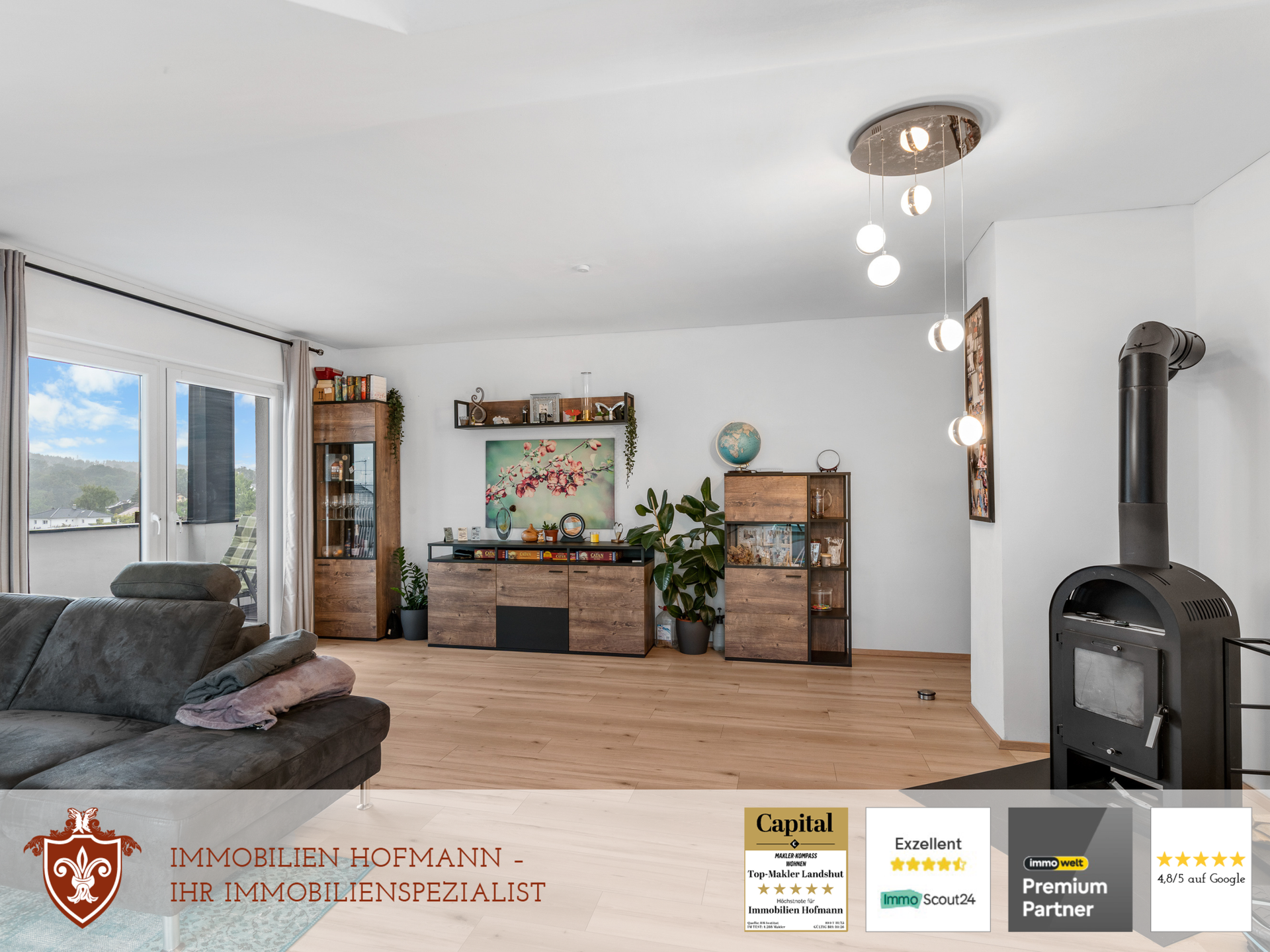 Immobilie in Bruckberg - ***Renovierte 4-Zimmer-Wohnung mit Balkon und Blick ins Grüne - stadtnah in Bruckberg*** - Bild 5