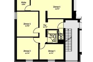 Ulm - 4-Zimmer-Wohnung mit Balkon – Fuchsweg 2/3, 89081 Söflingen, Ulm – Vorschaubild 2