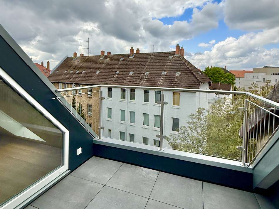 sonnige Dachterrasse