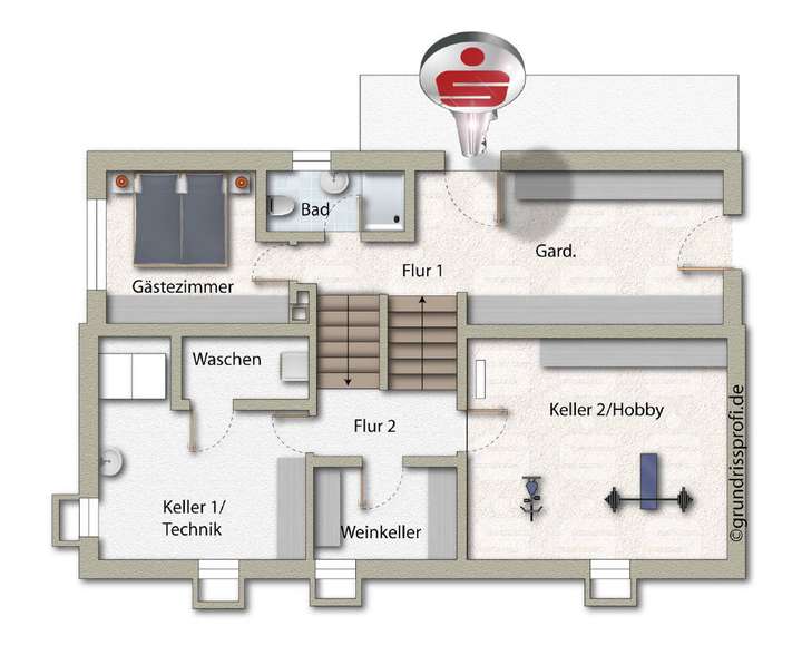 Grundriss Untergeschoss