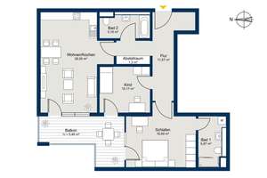 Moderne 3-Zimmer-Wohnung in München-Bogenhausen – Barrierefrei mit Loggia, EBK & Tiefgarage – Die vollständige Adresse der Immobilie erhältst du vom Anbieter., 81677 Parkstadt, München – Vorschaubild 20