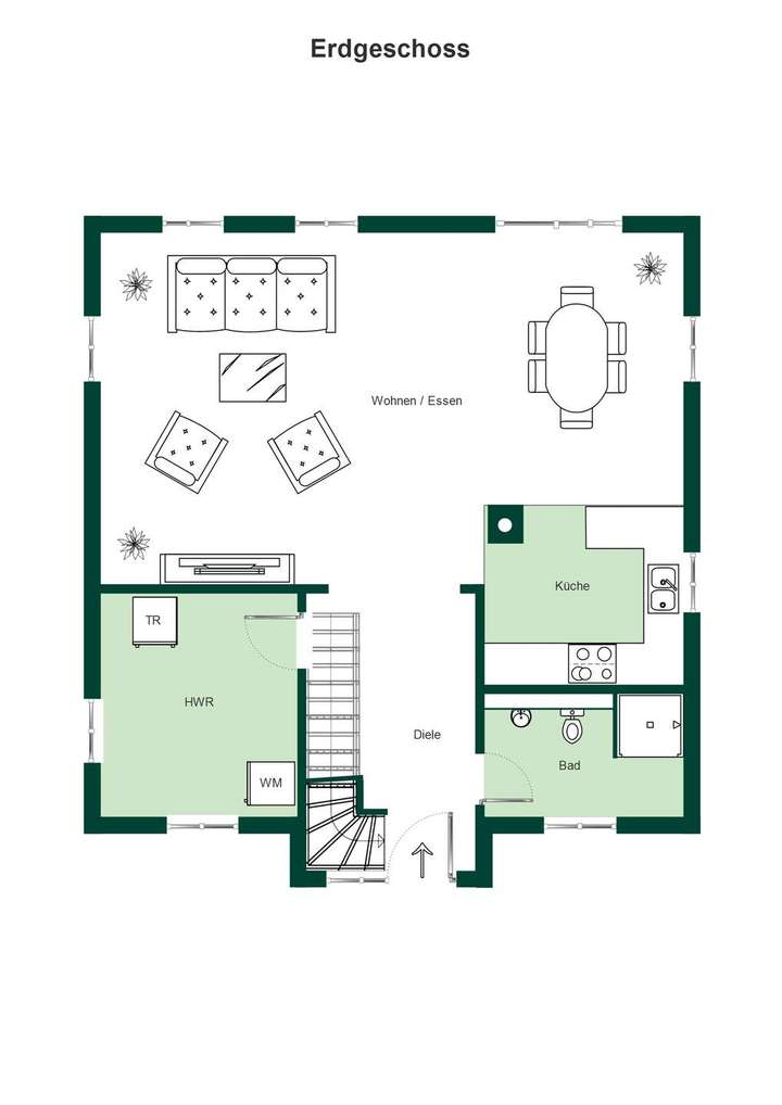 Grundriss Erdgeschoss Ist