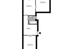 Rheinpark Golzheim: 2-Zimmer-Wohnung mit Balkon und grosser Küche im 1. Obergeschoss, WE 152 – 40474 Golzheim, Düsseldorf – Vorschaubild 23