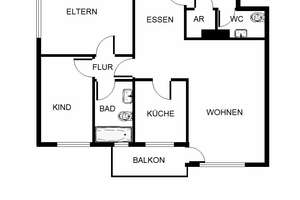 Ihre neue Wohnung: praktische 3,5-Zimmer-Wohnung – Finkenweg 2, 45899 Beckhausen, Gelsenkirchen – Vorschaubild 2