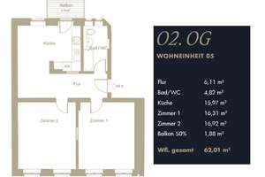 // Ab 01.09.2025 - Einbauküche mit WM - Parkett - Balkon // – Neustädter Straße 30, 4315 Neustadt-Neuschönefeld, Leipzig – Vorschaubild 3