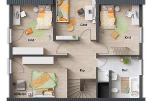 Strahlend und lauschig – ein Traumhaus für die Familie – Die vollständige Adresse der Immobilie erhältst du vom Anbieter., 75335 Dobel – Vorschaubild 5