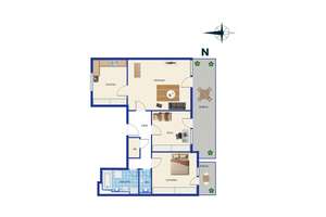 Großzügige 3-Zimmer-Dachgeschosswohnung mit großer Dachterrasse und Tiefgarage-Stellplatz in Leipzig – Die vollständige Adresse der Immobilie erhältst du vom Anbieter., 4249 Großzschocher, Leipzig – Vorschaubild 8