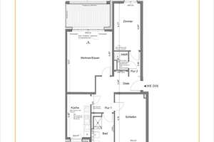 Modernes Wohnen: 3-Zimmer-Wohnung im Erstbezug in Darmstadt-Mitte – Donnersbergring 2, 64295 Mitte, Darmstadt – Vorschaubild 2