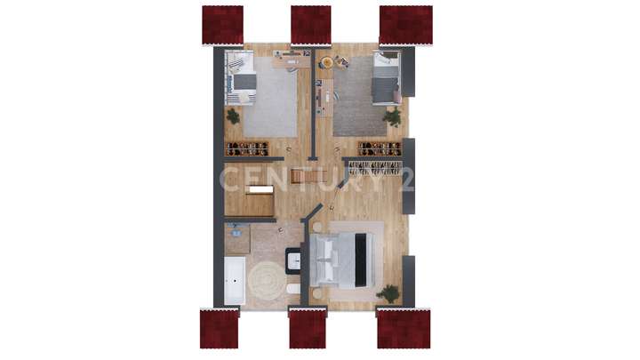 Grundriss Obergeschoss visuali