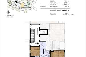 Exklusive 3-Zimmer-Wohnung mit Penthouse-Charakter und Südost-/Westausrichtung – Die vollständige Adresse der Immobilie erhältst du vom Anbieter., 81673 Josephsburg, München – Vorschaubild 12