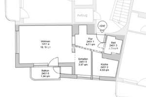Tauschwohnung: Perfekt geschnittene 1.5 Z Wohnung in MXV – 80335 Sankt Benno, München – Vorschaubild 6