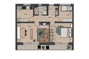 3-Zi.-Whg. mit Balkon! Sonnig & hochwertig! Erstbezug nach Kernsanierung! – Die vollständige Adresse der Immobilie erhältst du vom Anbieter., 80802 Münchner Freiheit, München – Vorschaubild 17