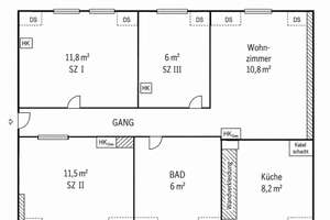 3er Studenten-WG in Käfertal Zentrum Teilmöbliert – Obere Riedstraße 11, 68309 Käfertal, Mannheim – Vorschaubild 7