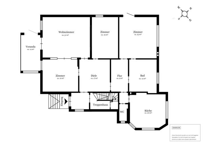 Grundriss Hochparterre