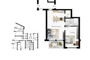 2-Zimmer Neubauwohnung mit Balkon und Fußbodenheizung – Nelkenstr. 30, 42283 Barmen, Wuppertal – Vorschaubild 9