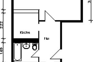 Provisionsfrei: helle 2-Raumwohnung mit Balkon
