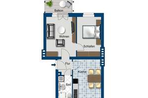 Gepflegte 2-Zimmer-Wohnung sucht neuen Mieter! – Cracauer Str. 14, 39114 Cracau, Magdeburg – Vorschaubild 6