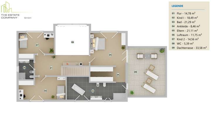 Grundriss Obergeschoss