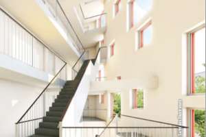 Nur noch einziehen! Komplett möbliertes 1-Zi.-Apartment im "Turm" eines eleganten Apartmenthauses! – Nagahama-Allee 76, 86153 Am Schäfflerbach, Augsburg – Vorschaubild 6