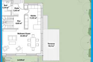 Neubau DHH 350qm Südgrundstück, Baugenehmigung Massivbau. 22min z.Marienplatz. Am ForstenriederPark – München – Vorschaubild 7