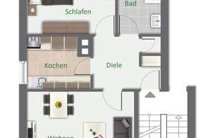 Sonnige 2-Zimmer-ETW mit Westbalkon in Leverkusen-Schlebusch – Die vollständige Adresse der Immobilie erhältst du vom Anbieter., 51375 Steinbüchel, Leverkusen – Vorschaubild 8