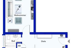 2 Wohnungen zusammengelegt 128 qm+ Balkon+ TG Stellplatz+EG – Die vollständige Adresse der Immobilie erhältst du vom Anbieter., 40225 Bilk, Düsseldorf – Vorschaubild 14